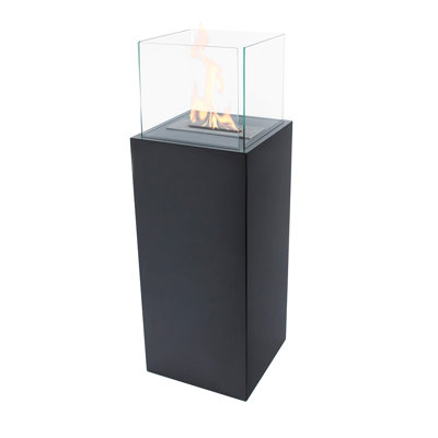 47'' W Stainless Steel Bio-Ethanol Fireplace