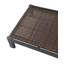 Chaise longue d'extérieur à double usage en teck et osier Arlo (ensemble de 2)-570222559-559880905