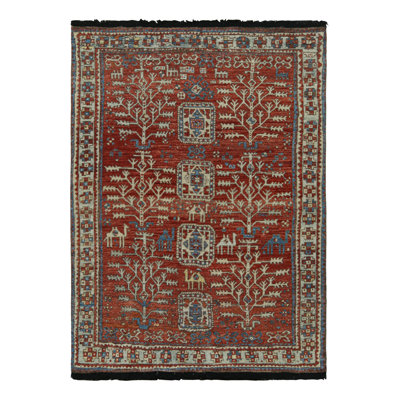 Burano Hand Knotted Wool Geometric Area Rug