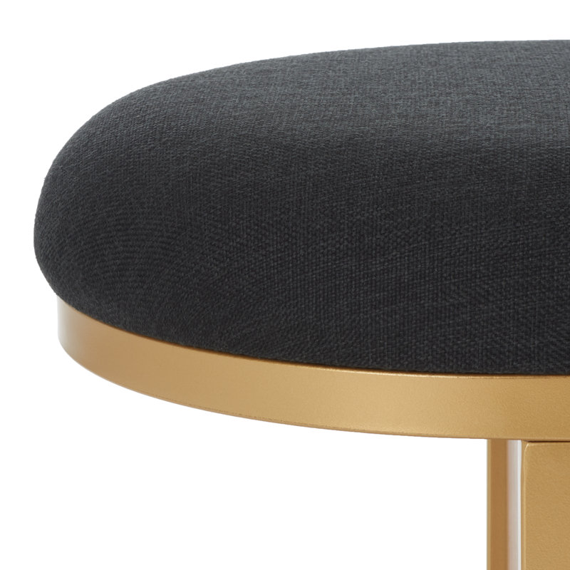 Comesana Polyester Upholstered Storage Bench, Black