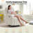 Delba Fabric Swivel Rocker Power Recliner, 270° Swivel Nursery Glider Recliner with USB & Type-C Port-1700747536-1799217516
