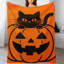 Jeté de chat en flanelle de luxe Black Sitting_2-132999276