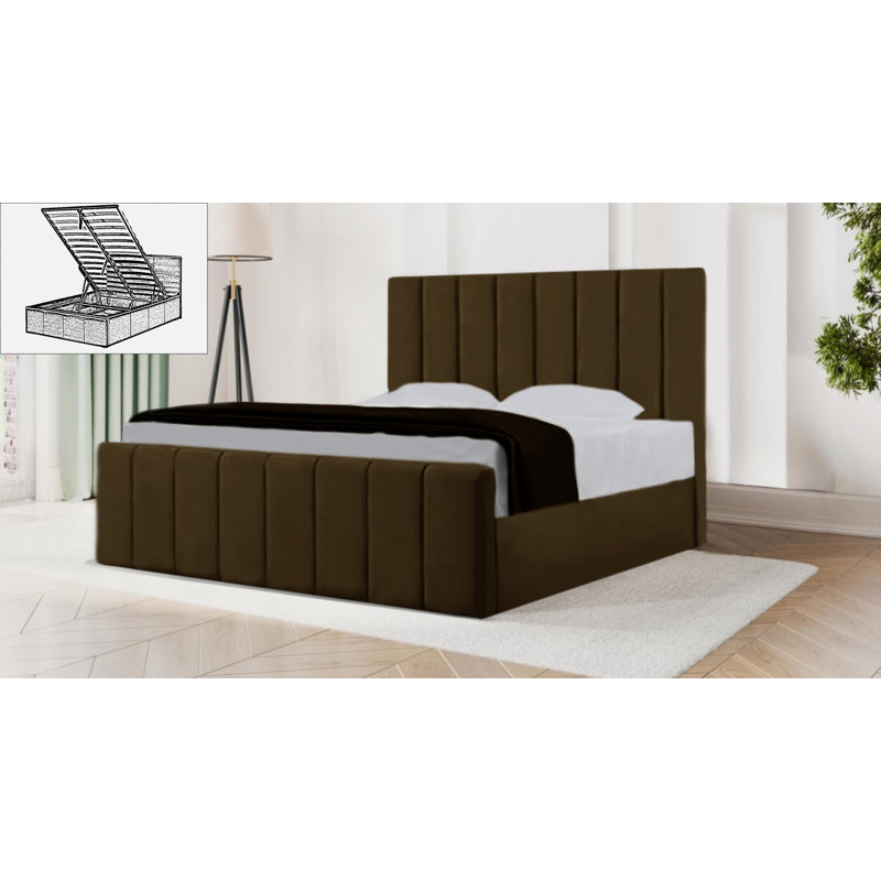 Bandzul Storage Bed, UK Double 135 x 190 cm, Brown