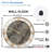 Roman-Numerals-Gold-Marble-Clock Art - 12'' Modern Glass Wall Clock