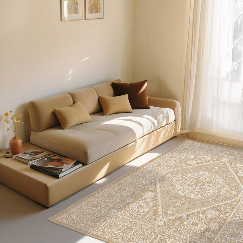 Vintage Look Indoor / Outdoor Area Rug, Rectangle 200 x 290 cm