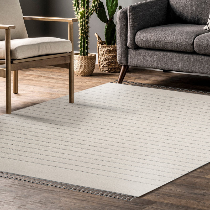 Striped Indoor Rug, Rectangle 5' x 7'