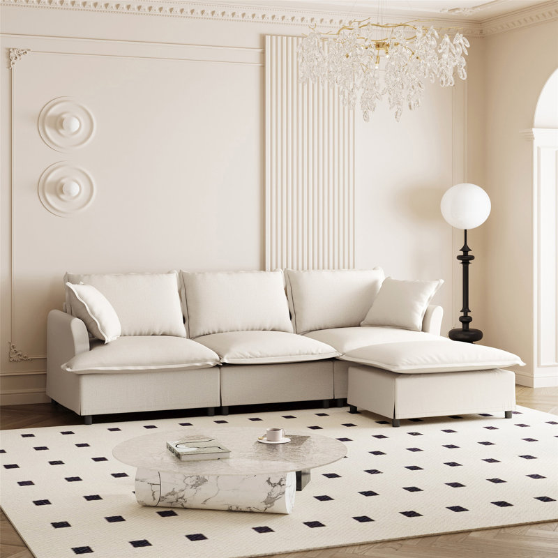 Canapé modulaire Chenille, Beige