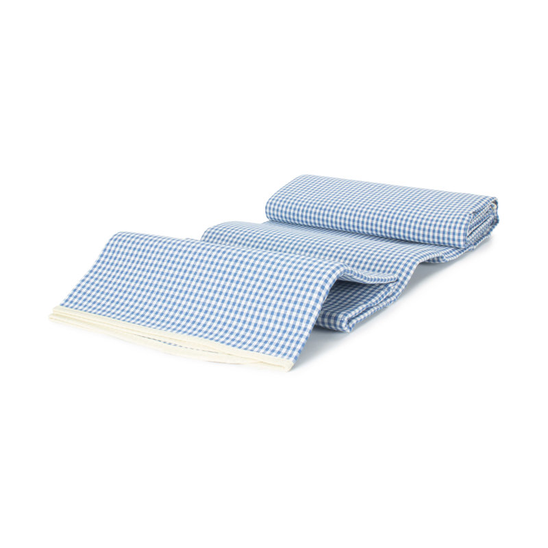 Gingham Checked Picnic Blanket, Blue