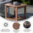 All-Weather Poly Resin Wood Adirondack Side Table-88681482