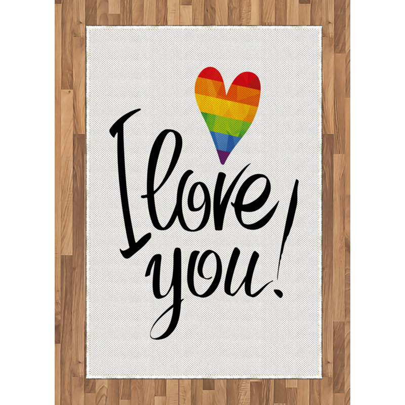 Tapis décoratif Pride, Rectangle— 4 pi x 5 pi 8 po