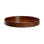 Leather Round Tray With Metal