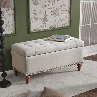 Ottoman Storage Bench For Living Room Bedroom by Charlton Home