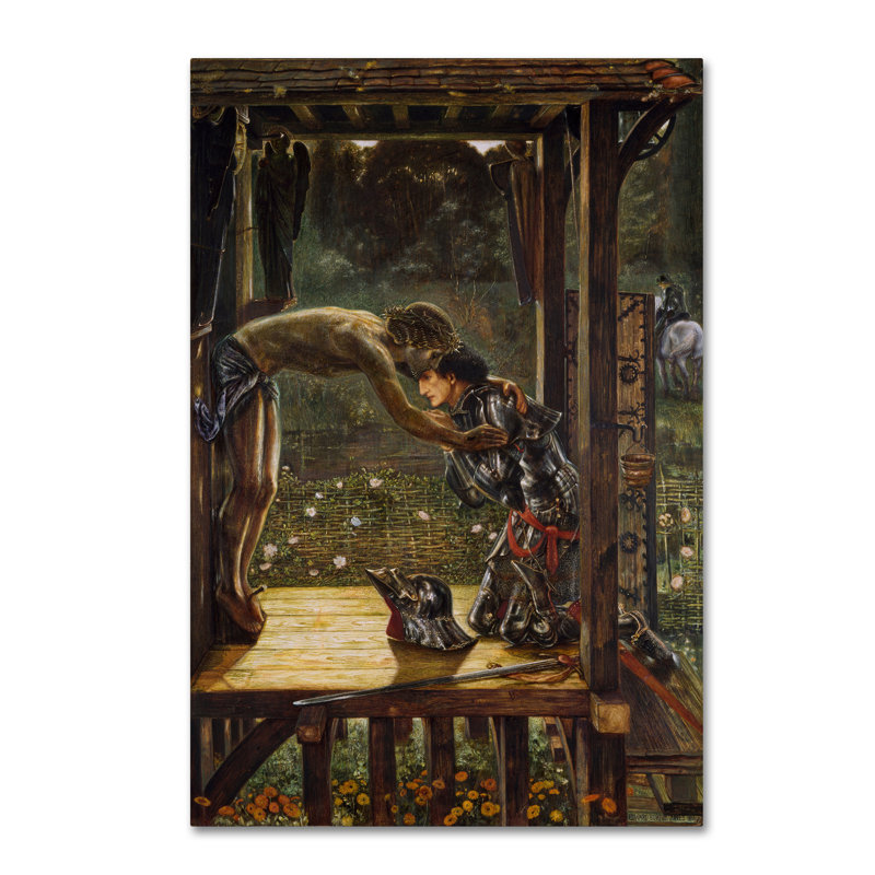« the merciful knight », reproduction sur toile tendue, H 32 po x l 22 po