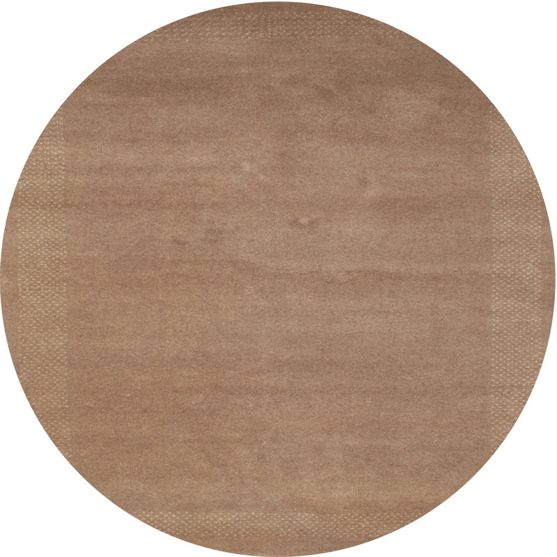 Surface beige contemporaine tapis, Rond 5 pi