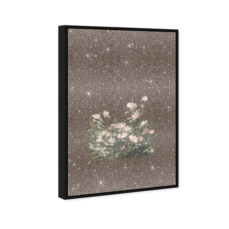 Secret Garden Print by Oliver Gal, 25"H x 37"W, Black Floater Frame