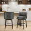 Ensemble de 2 tabourets de bar pivotants Adairsville Chilmark-112983110