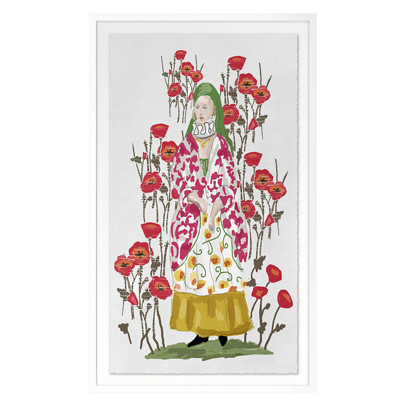 Grand par Dana Gibson, Blanc, H 40 po x l 24 po