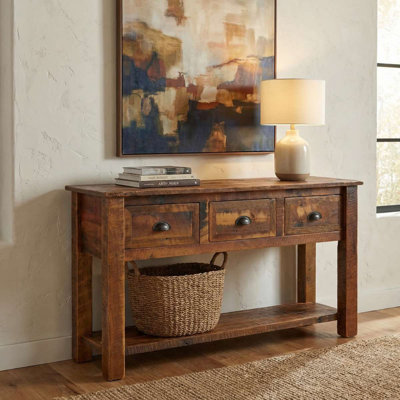 Console à trois tiroirs Fireside Lodge Barnwood
