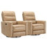 Fauteuil inclinable électrique pivotant en cuir Bela Mila (ensemble de 2)