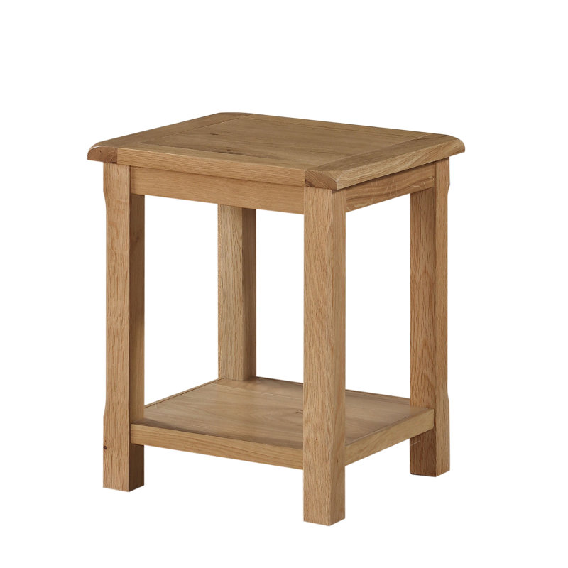 Kings Point Solid Wood End Table, Oak