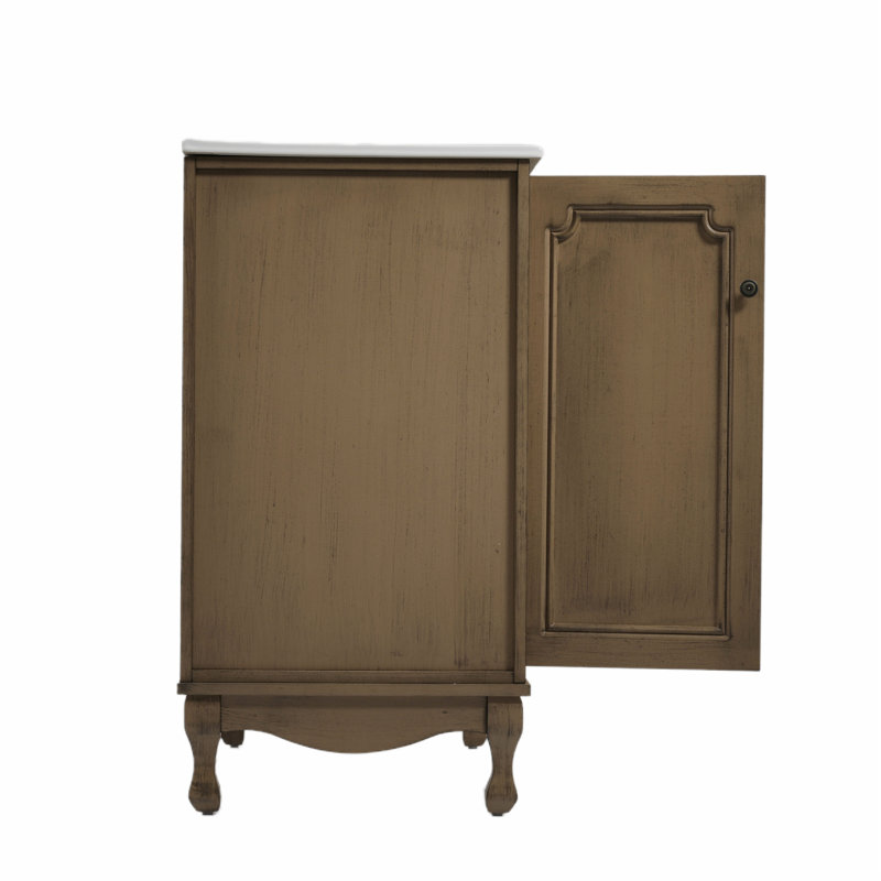 Ensemble de meuble-lavabo avec deux lavabos séparés, armoire de salle de bain avec tablettes réglables