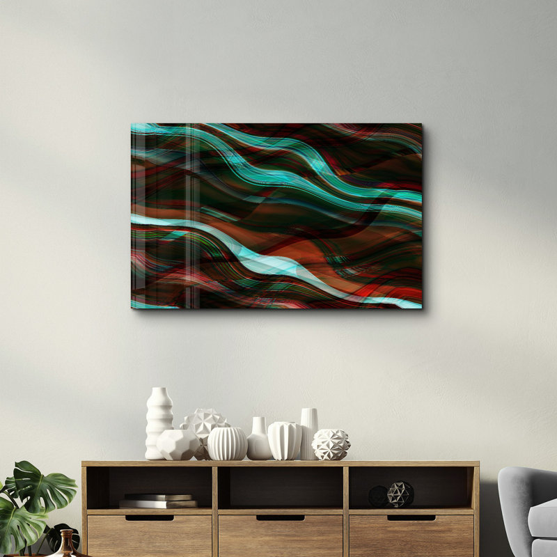 Peinture décorative en verre trempé