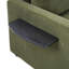 Canapé-lit simple avec canapé-lit avec matelas pliable, table d'appoint pliable, pochette de rangement latérale et deux ports USB pour le salon-979169879