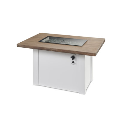 Havenwood Rectangle Smokeless Fire Pit Table with Hidden Fuel Tank