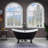 59" x 28" Clawfoot Soaking Acrylic Bathtub-51226567-61051264