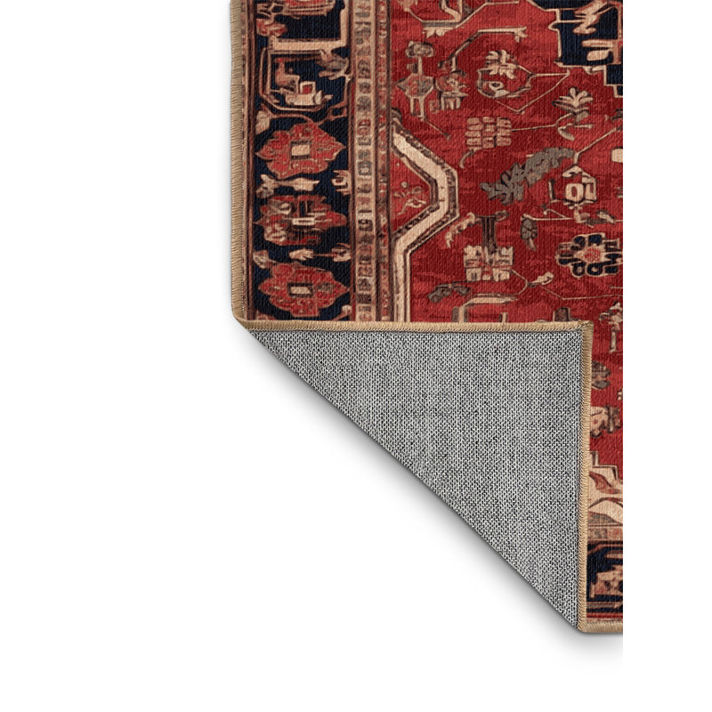 Tapis brun lavable à la machine