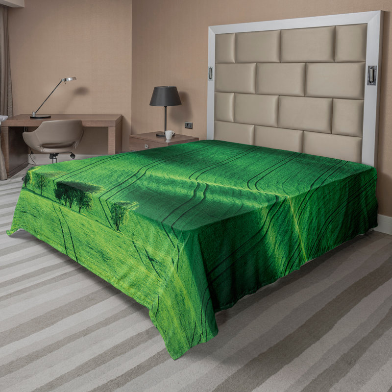 Drap vert fougère Ambesonne