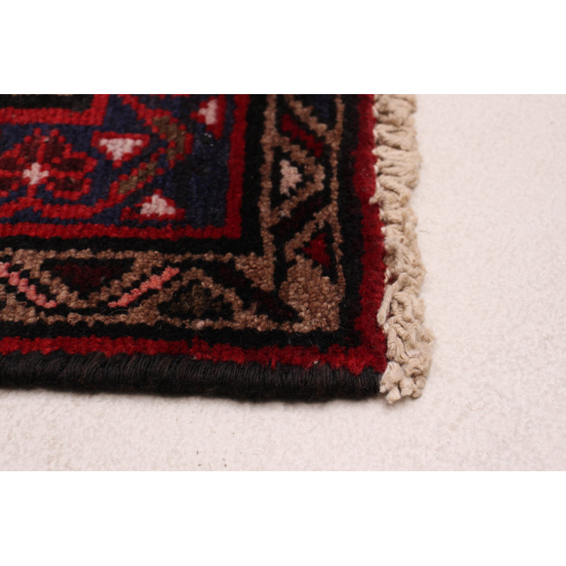Tapis de couloir unique en laine 3 pi 4 po x 10 pi 0 po Anadol
