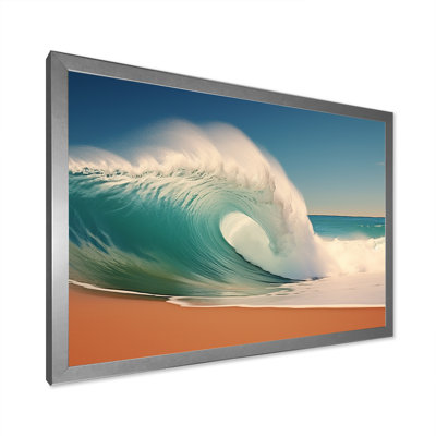 «Turquoise Power of Ocean Wave II», reproduction sur toile