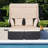 Oceanus 65'' Wide Steel Patio Daybed with Cushions-994751541