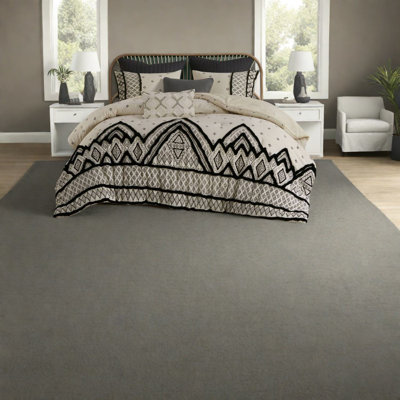 Ensemble de literie 3 pièces naturel, mélange de coton et de lin, style bohème moderne pour la maison