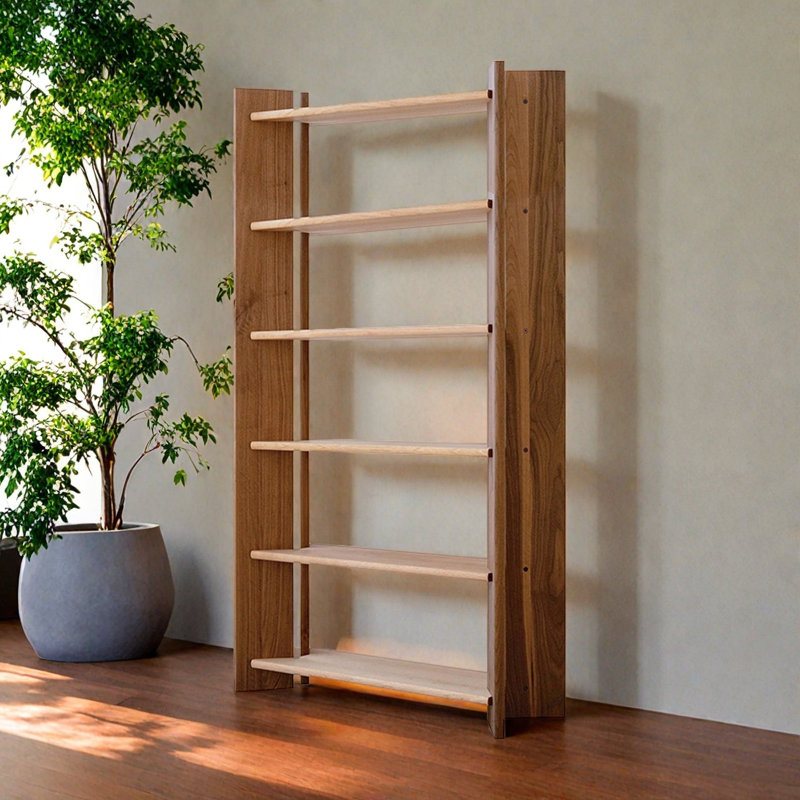 A beautiful and simple bookcase, 74.4"H x 31.4"W x 13.7"D