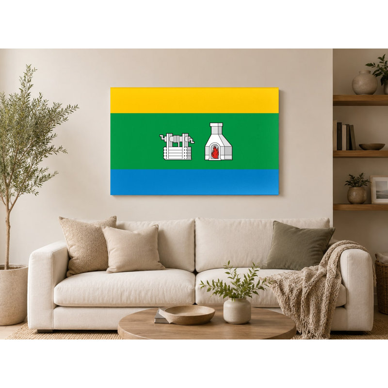 «Iekaterinburg City Flag», art mural sur toile, H 20 po x l 24 po