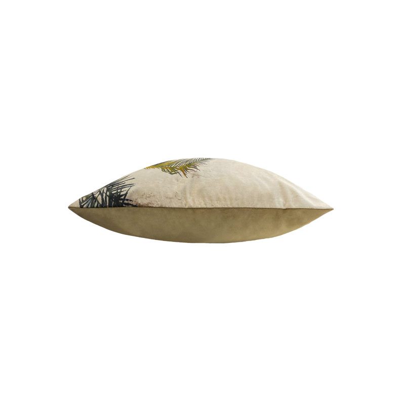 Kiable Floral Green Square Throw Pillow Cover
