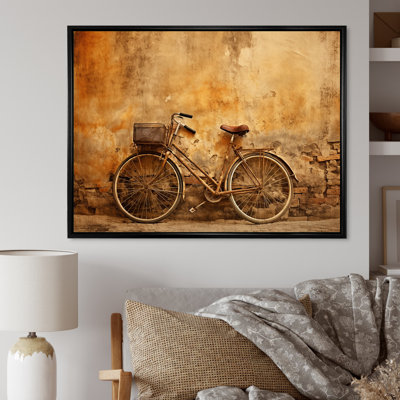 Caramel bicyclette sur toile