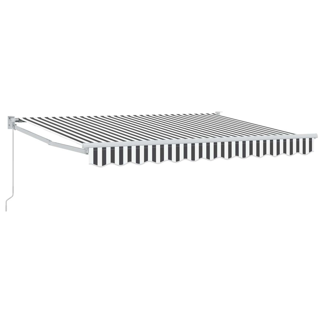 VidaXL 200cm D Polyester Cover Retractable Patio Awning