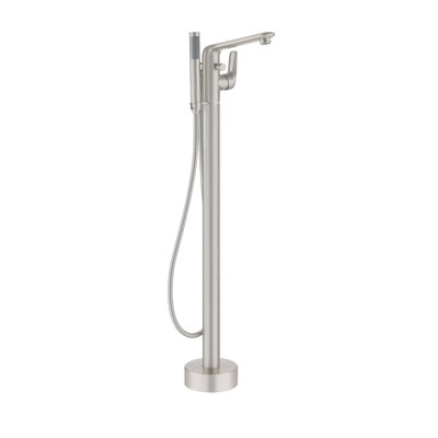 Single Handle Freestanding Bathtub Faucet with Diverter and Handshower