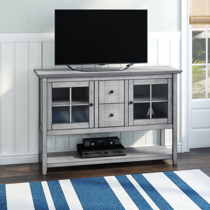 Unfinished TV Stand for TVs up to 60", Antique Grey