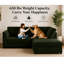 4 Seater Corduroy Sofa & Chaise-135004521