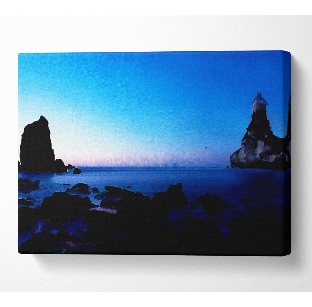 Tranquil Ocean Blue - Kunstdrucke auf Segeltuch