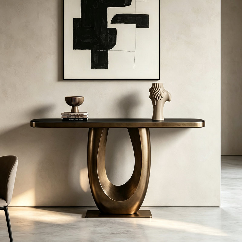 Console Italian Luxury, 33.5" H x 39.4" W x 13.8" D