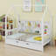 Lit House avec lit gigogne, lit pour enfant avec tablette