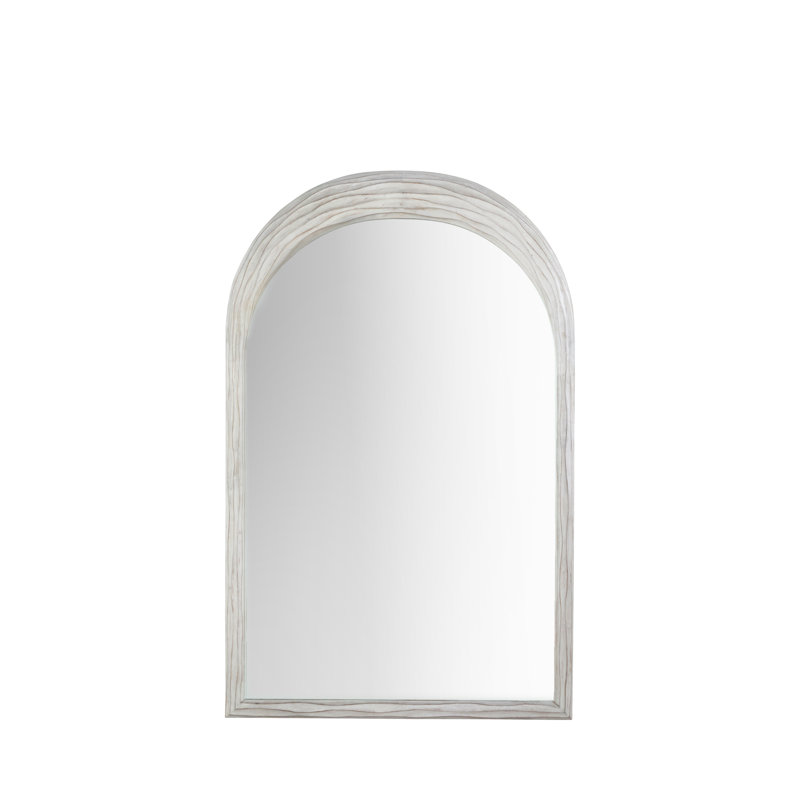 Swell Mirror - White, Sesame White