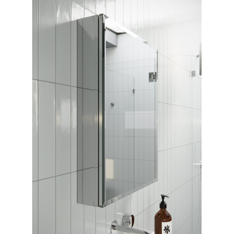 One Door Aluminum Medicine Cabinet
