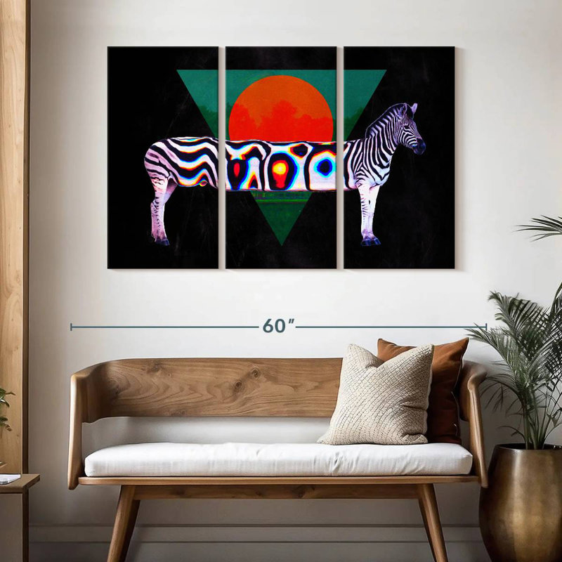 Brampt Zebra Illusion, 32" H x 50" W