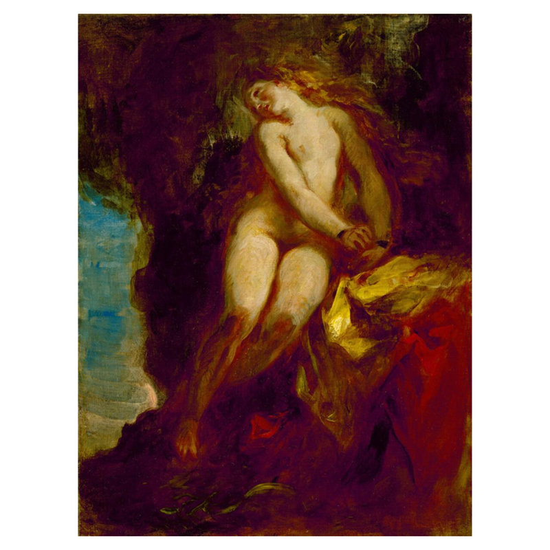 Andromède par Eugène Delacroix - Estampe numérique, H 40 po x l 32 po